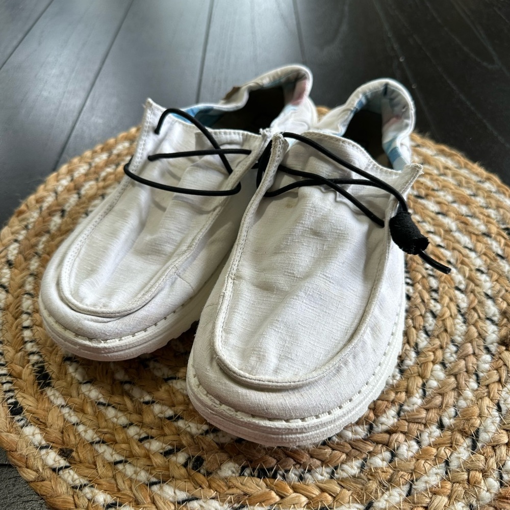 Casual White Slip-On Shoes